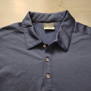 Nike Golf Polo Shirt Men's XL Navy Blue Insets White Swoosh Performance Wicking